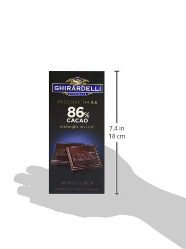 Ghirardelli Intense Dark Midnight Reverie Chocolate Bar, 3.17 Ounce (Pack of 12)