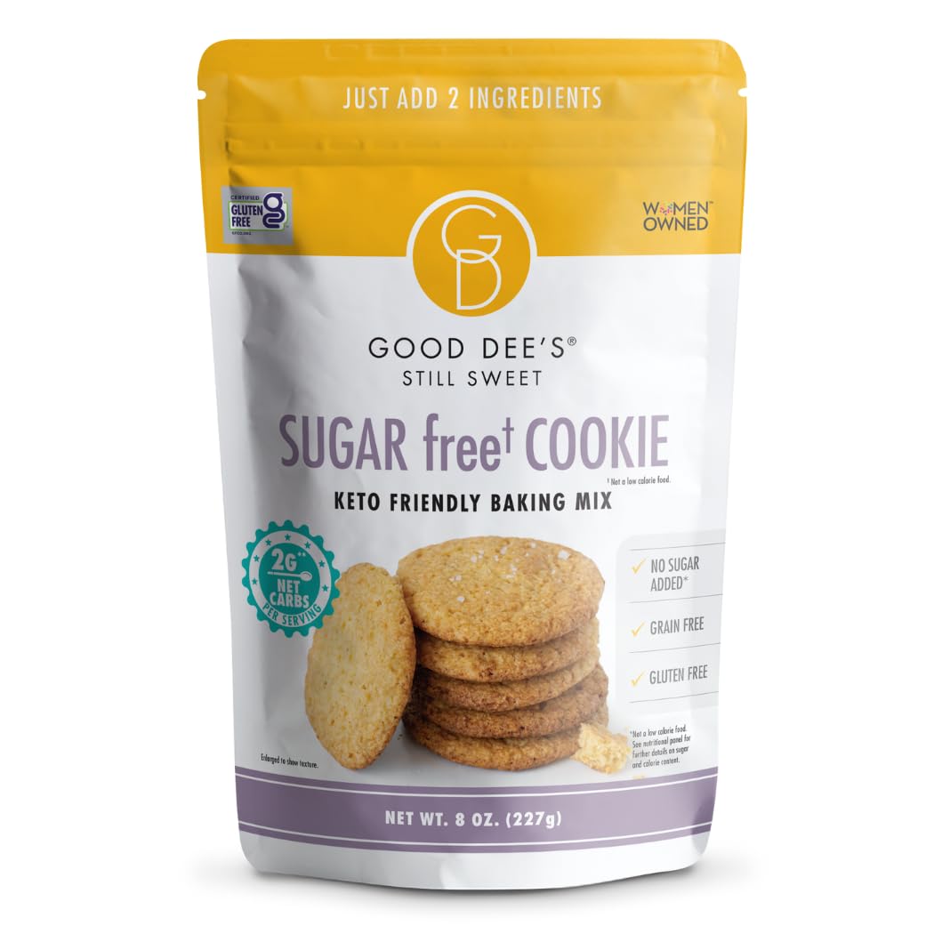 Good Dee's Butter Pecan Cookie Mix I Keto Baking Mix I Sugar Free, Diary Free, Gluten Free, Soy Free, Low Carb Cookie Mix I Diabetic and Atkins Friendly - 2g Net Carbs