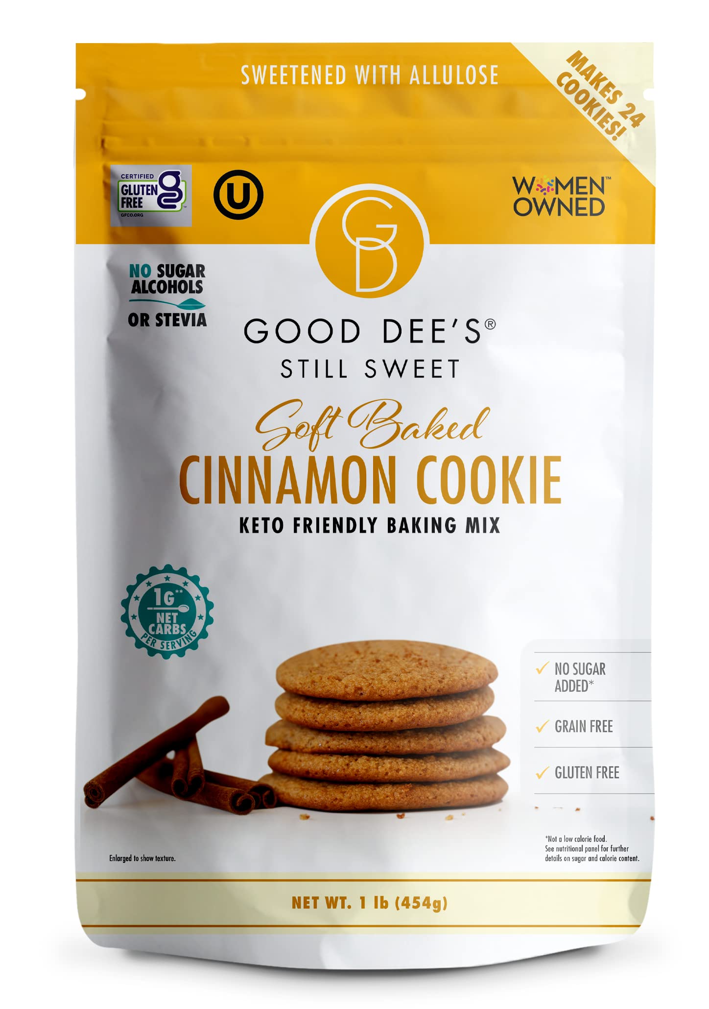 Good Dee's Butter Pecan Cookie Mix I Keto Baking Mix I Sugar Free, Diary Free, Gluten Free, Soy Free, Low Carb Cookie Mix I Diabetic and Atkins Friendly - 2g Net Carbs