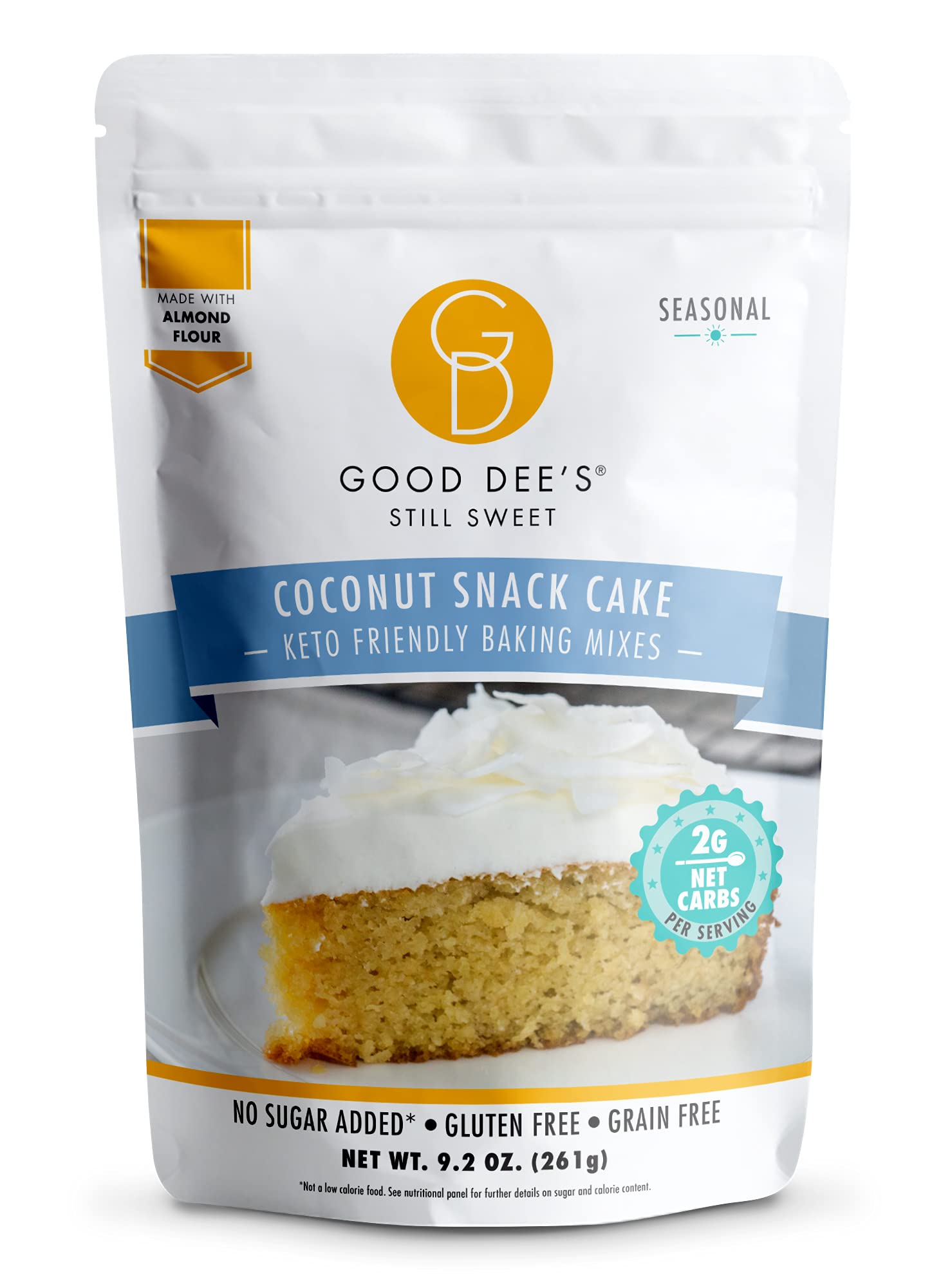 Good Dee's Butter Pecan Cookie Mix I Keto Baking Mix I Sugar Free, Diary Free, Gluten Free, Soy Free, Low Carb Cookie Mix I Diabetic and Atkins Friendly - 2g Net Carbs