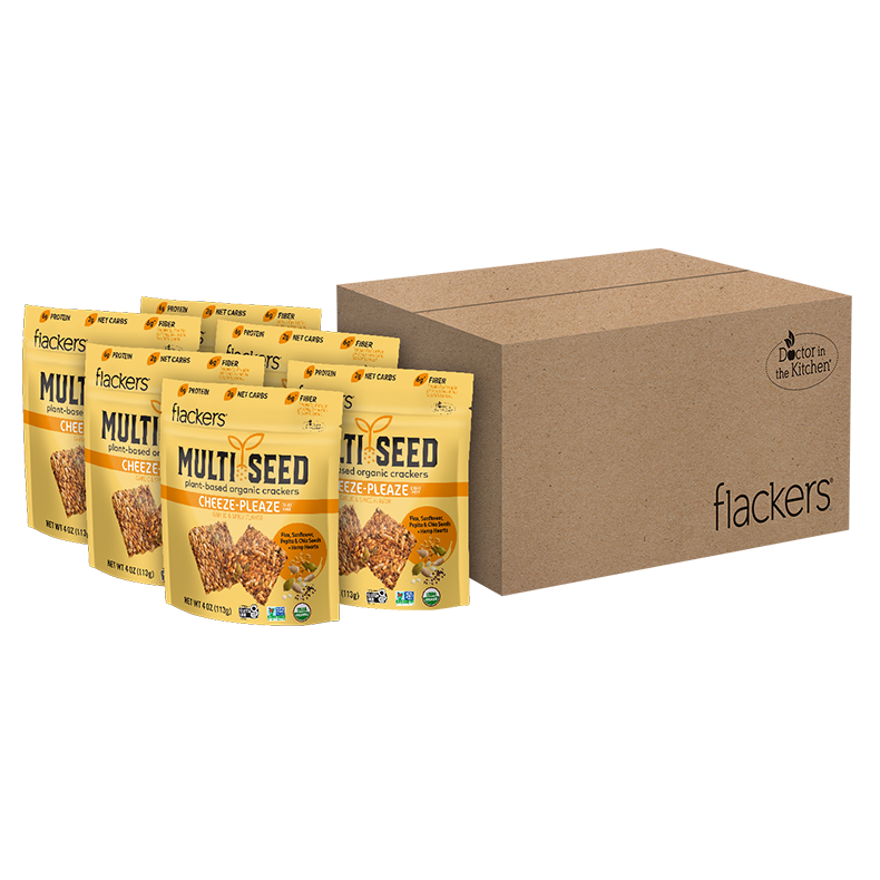 (6-pack) Cheeze-Pleaze Multi Seed Crackers