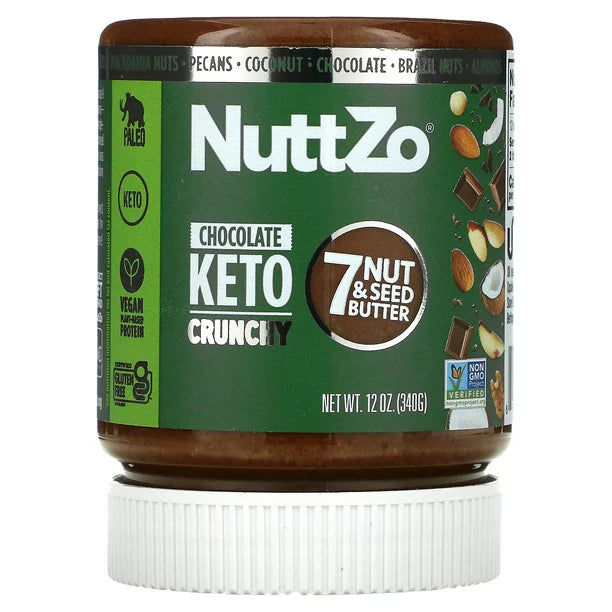 Nuttzo Keto Chocolate Crunchy Natural Spread (6 x 12 Oz)
